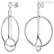 CK INSYNCE EARRINGS S STEEL