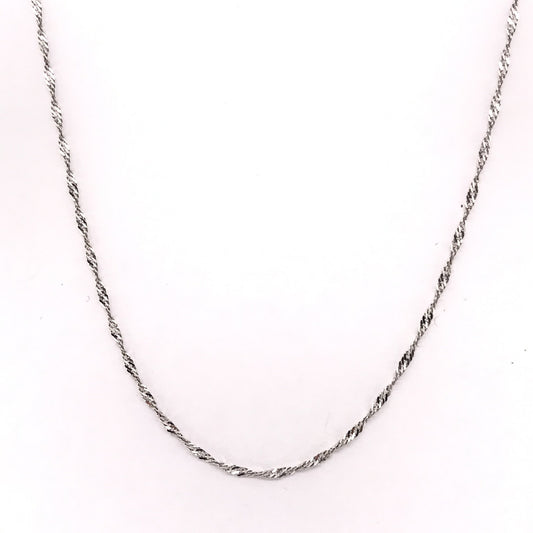 18CT WHITE GOLD CHAIN