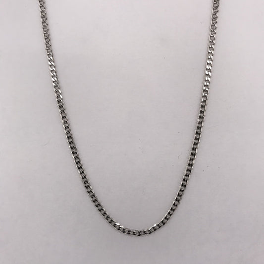 9K WG ITALIAN FLAT CURB CHAIN