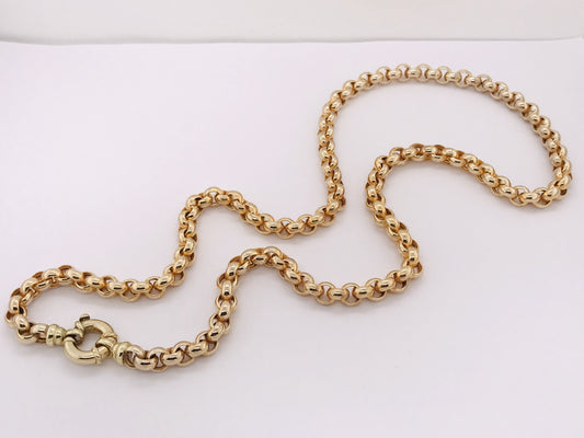 9K HOLLOW BELCHER CHAIN