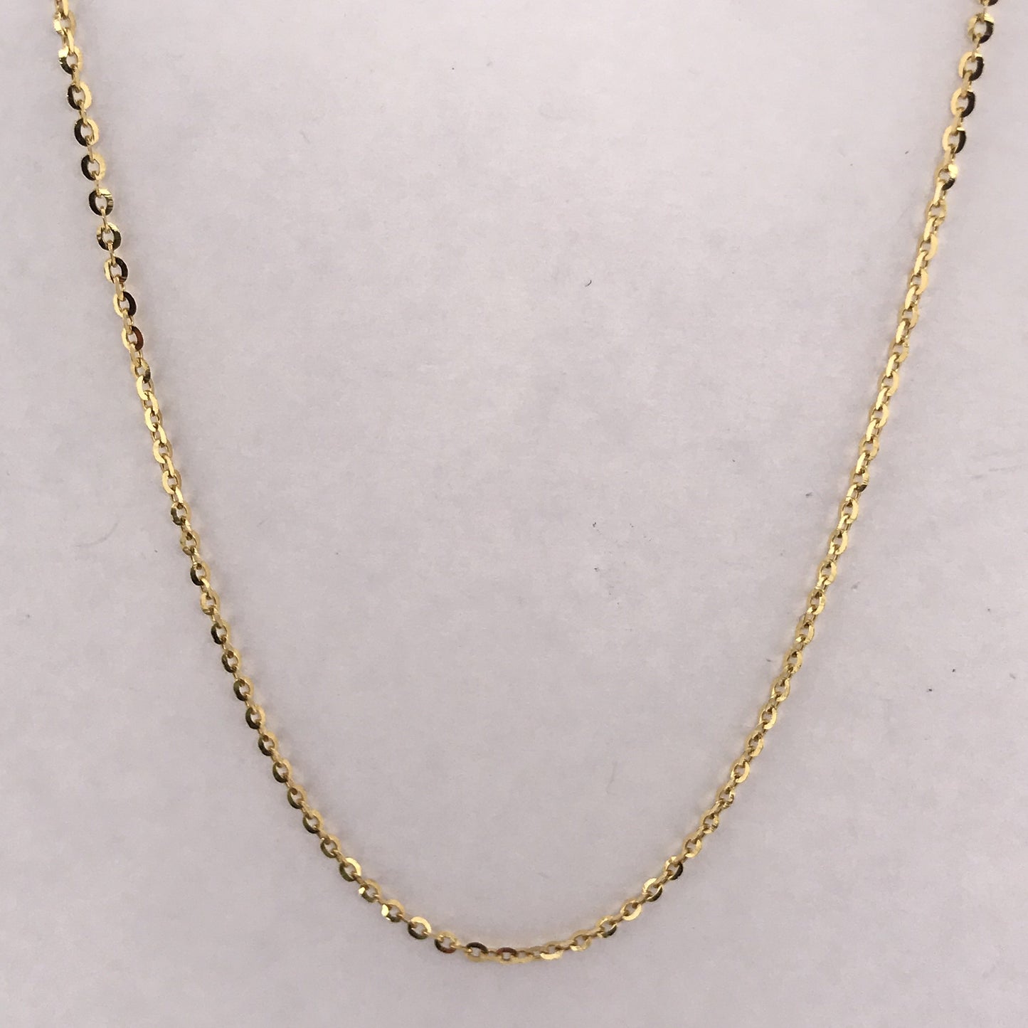 18K YG ITALIAN OVAL LINK CHAIN