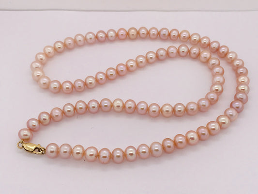 9K GOLD FRESHWATER PEARL NECKLACE