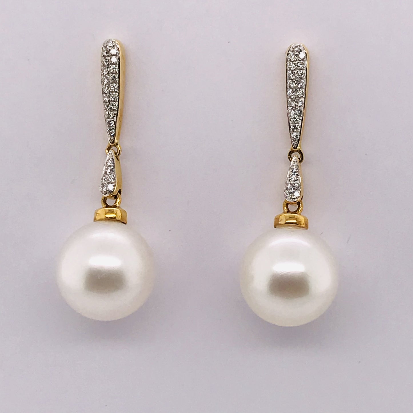 18K YG SOUTH SEA PEARL EARRING