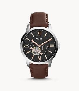 FOSSIL TOWNSMAN AUTOMATIC BLACK DIAL BR ME3061